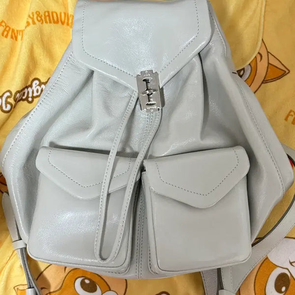 [BUNJANG] BONK Occam Two Double Pocket Backpack Ivory / 분크 오캄 두 더블 포켓 백팩 아이보리
