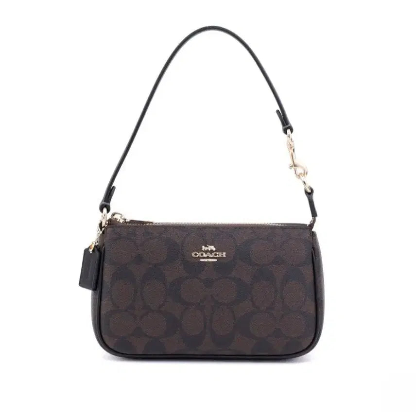 [BUNJANG] Coach Norita 19 Wristlet Wallet - Walnut Black / 코치 노리타 19  새상품