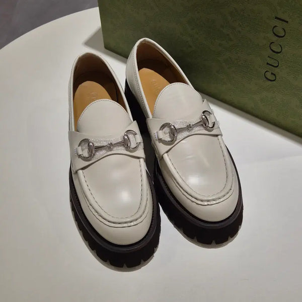 [BUNJANG] Gucci Horsebit Platform Loafer Mystic White Size 38 / [새상품](38)구찌 홀스빗 플랫폼 로퍼 미스틱화이트