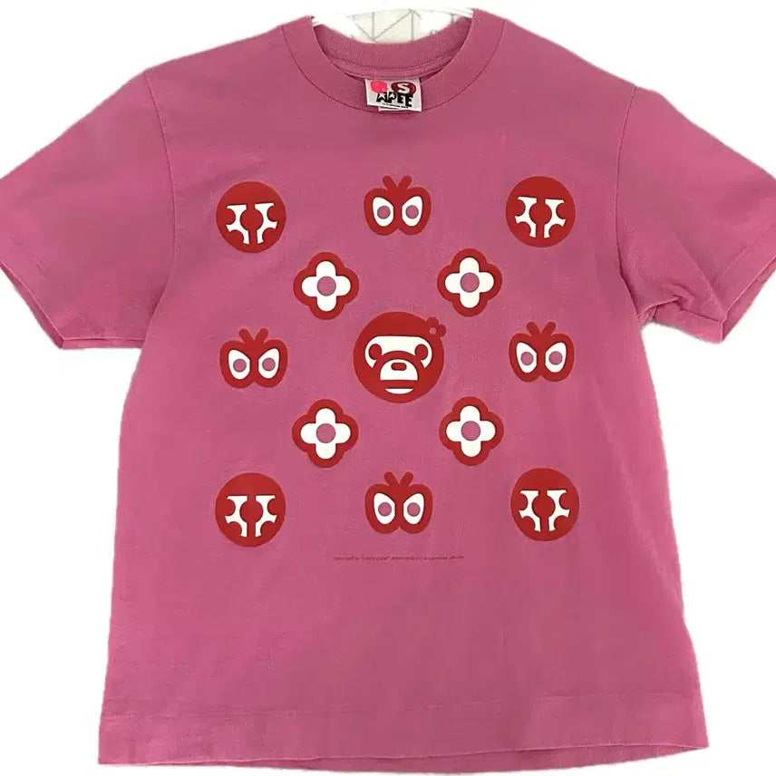 [BUNJANG] APEE by BAPE Pink T-Shirt / [희귀] APEE by BAPE 에이피 바이 베이프 핑크 티셔츠