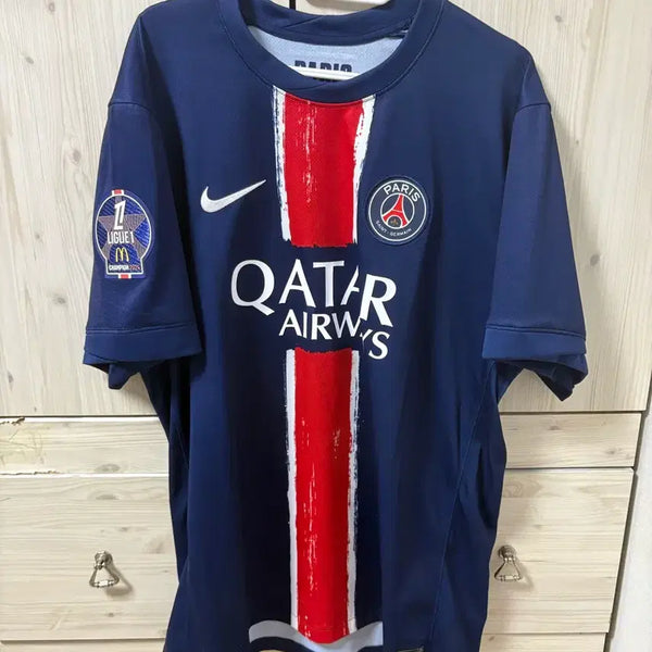 [BUNJANG] Paris Saint-Germain (PSG) Lee Kang-in Home Soccer Jersey XL / 파리생재르맹 PSG 축구 유니폼 이상인 마킹 XL