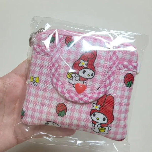 [BUNJANG] Classic Strawberry My Melody Handmade Wallet Pouch / 고전 딸기마이멜로디 핸드메이드 지갑 파우치 고전마이멜로디