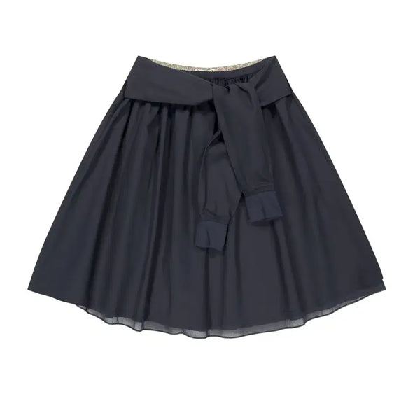 [BUNJANG] KOSEIO Strap Shirring Skirt Navy / 코이세이오 스트랩 셔링 스커트 네이비 1사이즈