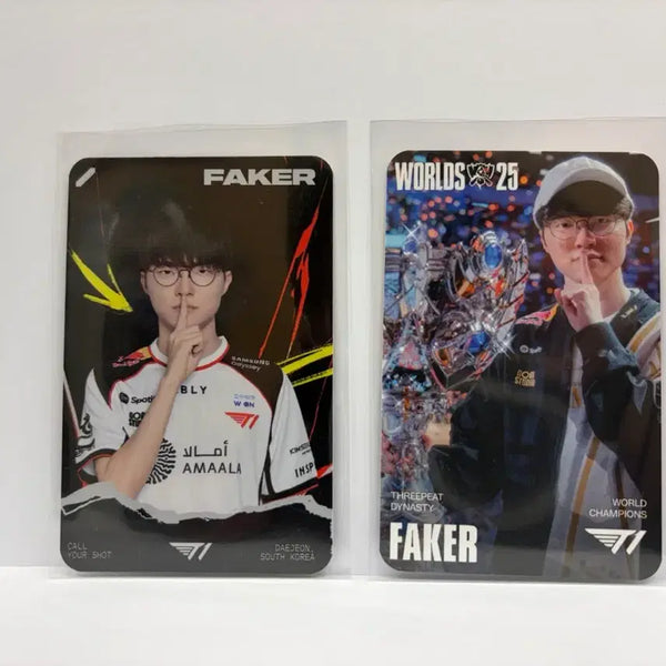 [BUNJANG] Faker 25th Anniversary & MSI Photocard Bundle Set / 페이커 25월즈기념&MSI 포토카드 일괄
