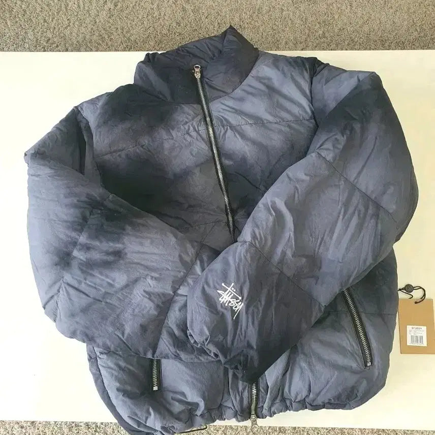 [BUNJANG] Stussy Recycled Nylon Down Puffer Jacket Vintage Black / 스투시 리사이클  퍼퍼 빈티지 블랙 패딩