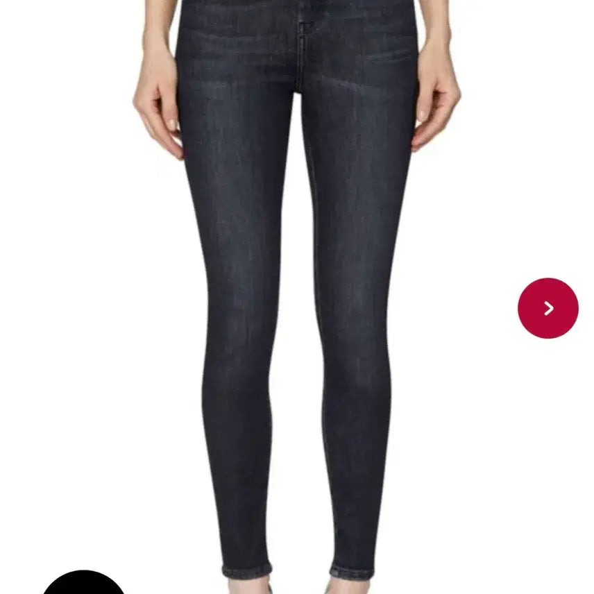 [BUNJANG] Diesel Super Skinny High Waist Black Jeans (Size 26) / (26) 디젤 슈퍼스키니 하이웨이스트 블랙진