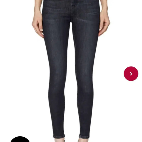[BUNJANG] Diesel Super Skinny High Waist Black Jeans (Size 26) / (26) 디젤 슈퍼스키니 하이웨이스트 블랙진