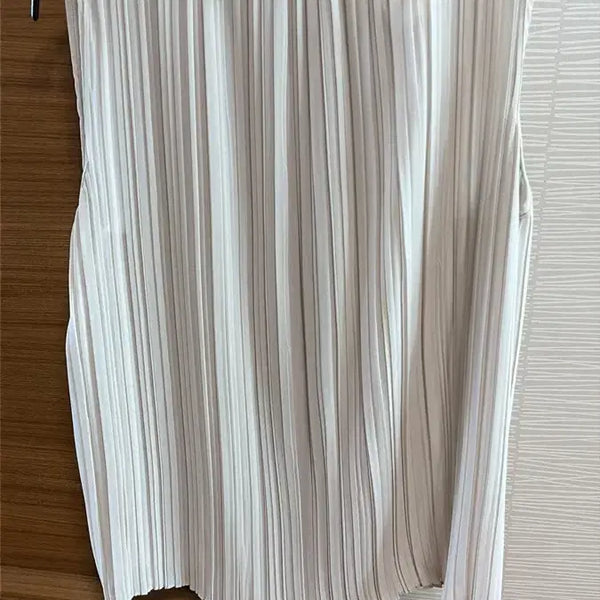 [BUNJANG] Fabiana Filippi Pleated Sleeveless Blouse - Beige / 26년 6월신상 파비아나필리피 플리츠 나시 블라우스