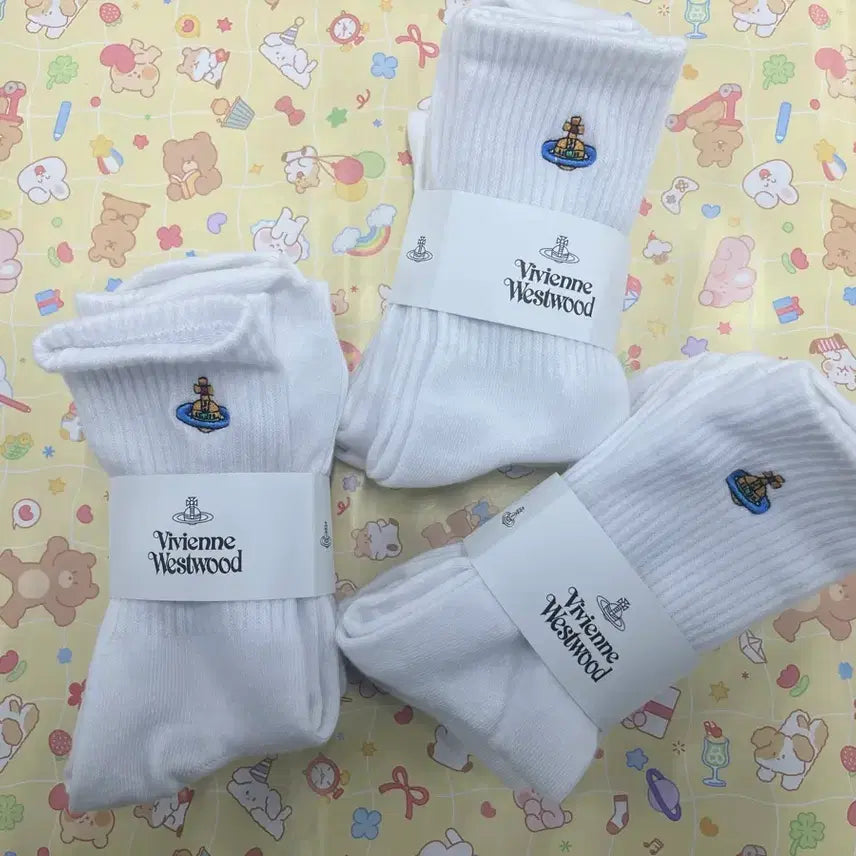 [BUNJANG] Vivienne Westwood White Socks / 비비안웨스트우드 화이트 양말