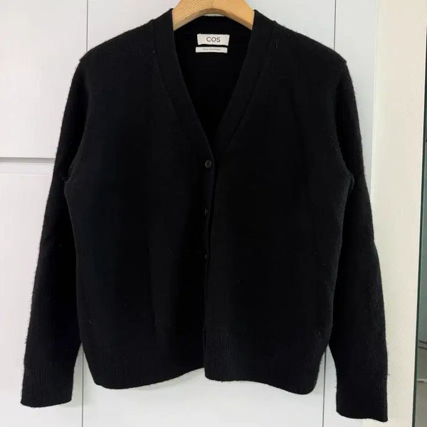 [BUNJANG] COS 100% Cashmere Cardigan Black / COS 가디건 블랙 캐시100