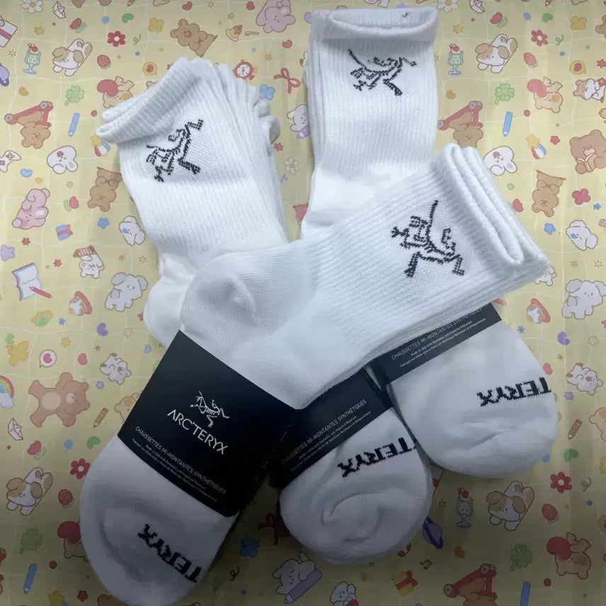 [BUNJANG] Arc'teryx Socks White 9-Pair Set / 아크테릭스 양말 화이트
