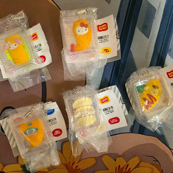 [BUNJANG] Sanrio Lunch Box Gacha Keyring Full Set of 5 / (정품)산리오 반찬 가챠 키링 5종 풀세트