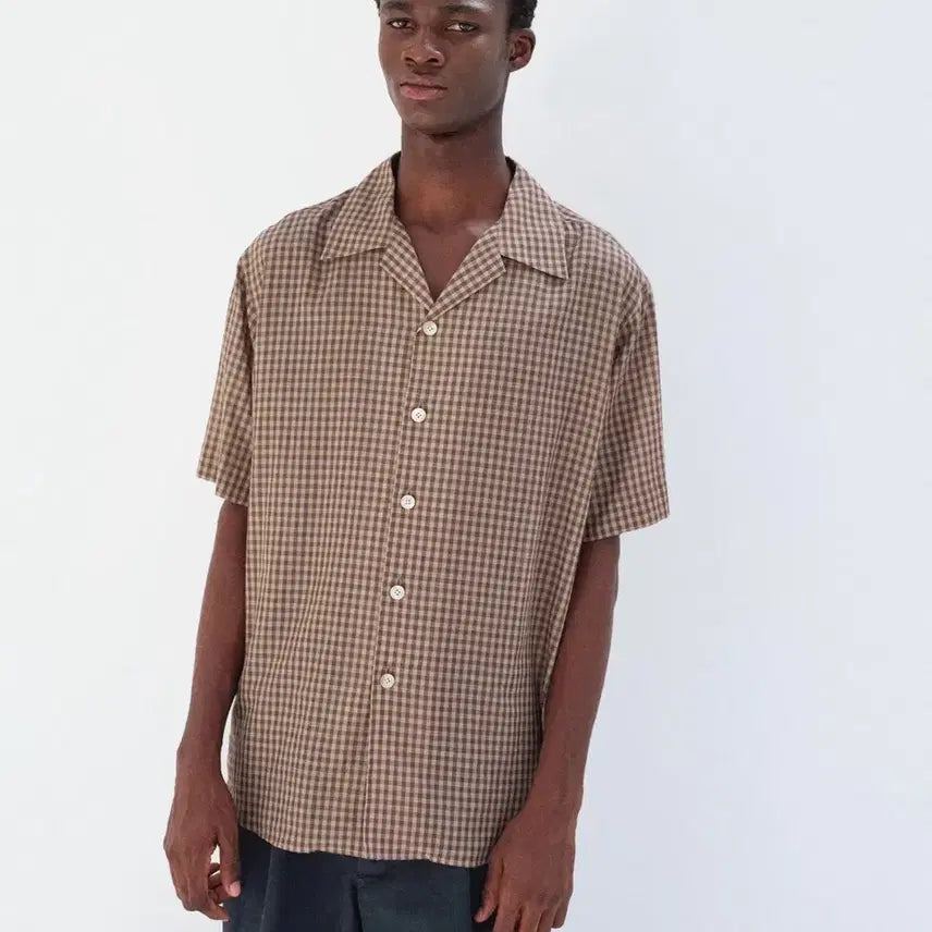 [BUNJANG] AURALEE 26SS Airy Light Cotton Check Shirt Brown Gingham Check / [4, 새상품]오라리 AURALEE 26SS 에어리 라이트 코튼 체크셔츠