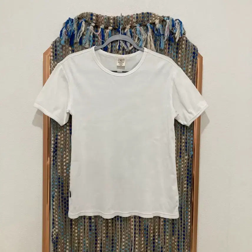 [BUNJANG] AVIREX White Round Neck Short Sleeve T-Shirt / AVIREX 아비렉스 흰색 라운드 넥 반팔 티셔츠