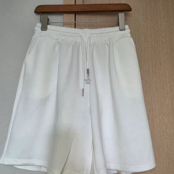 [BUNJANG] White Training Shorts / 화이트 트레이닝반바지