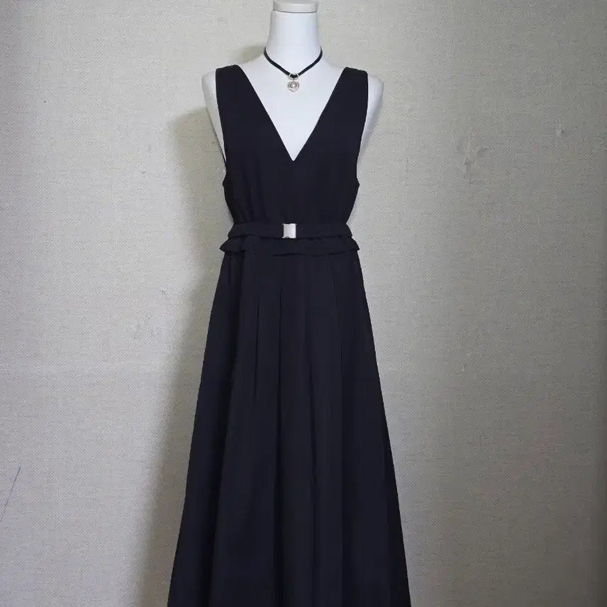 [BUNJANG] DEWL Belt Long Dress Size 55 / DEWL)듀엘 벨트 롱원피스(55)