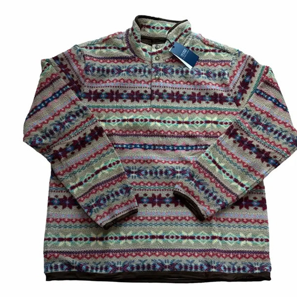[BUNJANG] Polo Ralph Lauren Fair Isle Fleece Pullover XL Size New / 폴로 랄프로렌 페어아일 플리스 풀오버 XL사이즈 새상품