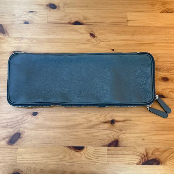[BUNJANG] Gucci Authentic Men's Large Clutch Bag Dark Grey / 구찌 정품 남성 빅 클러치백 가방 다크그레이