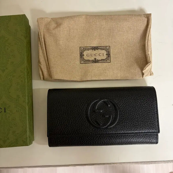 [BUNJANG] Gucci Soho Interlocking Long Wallet / 구찌 인터로킹 소호 장지갑
