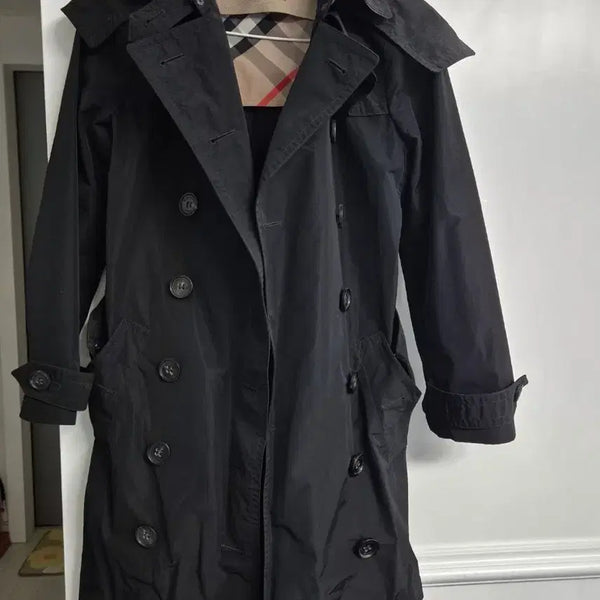 [BUNJANG] Burberry Brit Black Trench Coat / 버버리 브릿 블랙 트렌치코트