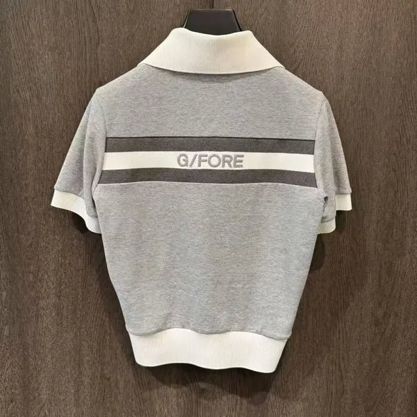 [BUNJANG] Women's Golf Short Sleeve T-Shirt Grey / 여성 골프 반팔티 그레이