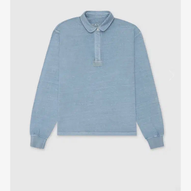 [BUNJANG] Urbanic30 Field Polo Long Sleeve Dusty Sky Blue / 얼바닉30 Field Polo Long Sleeve