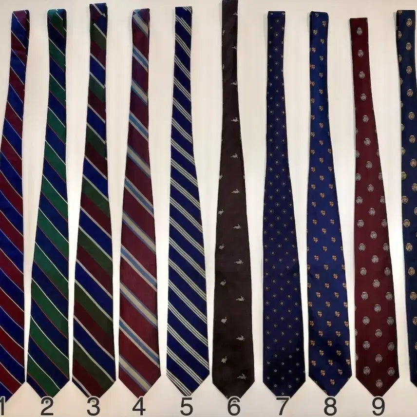 [BUNJANG] Brooks Brothers 10-Piece Silk Necktie Set / 브룩스브라더스 넥타이 10종