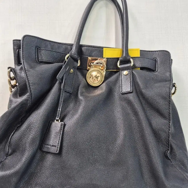 [BUNJANG] Michael Kors Black Leather Shoulder Bag / 마이클코어스 여성 가방 블랙