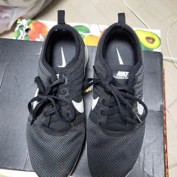 [BUNJANG] Nike Qualton Racer Black/White Sneakers 240mm / 나이키 퀄톤 레이서 블랙/화이트 운동화 240mm 상태매우좋음