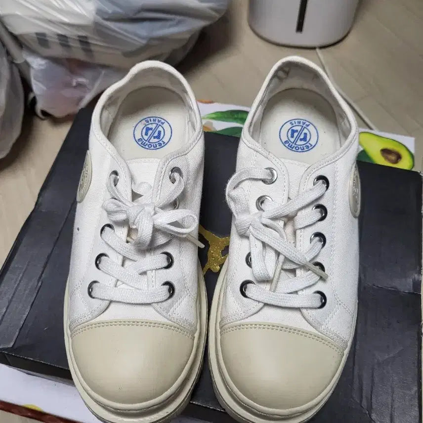 [BUNJANG] Renoma Paris White Sneakers 245mm / 레노마 파리 스니커즈 화이트 245mm 상태최상