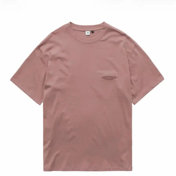[BUNJANG] Polilu Slash Cut T-Shirt Pink / [2] 폴리테루 슬래쉬 컷 티셔츠 핑크