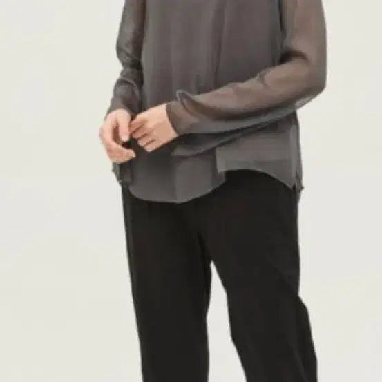 [BUNJANG] Time See-Through Blouse Set / 타임 시스루 블라우스