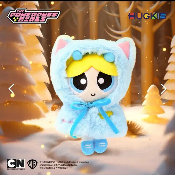 [BUNJANG] The Powerpuff Girls Animal Cape Bubbles Plush Charm / 파워퍼프걸 키링 애니멀케이프 버블 허그키즈 HUGKIS