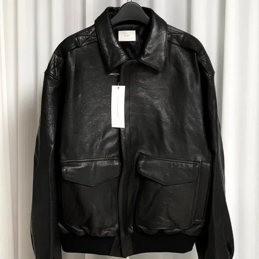[BUNJANG] Studio Alloy Premium Lambskin Leather Jacket / 스튜디오 알로이 고급 양가죽 레더자켓