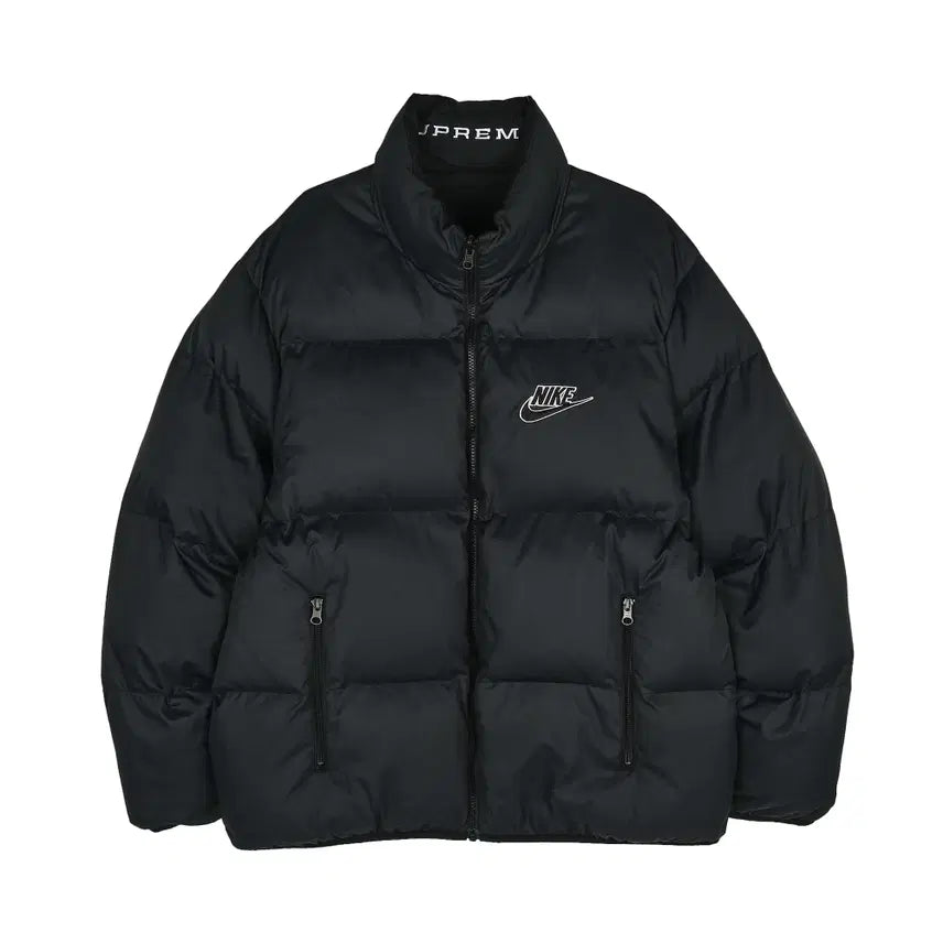 [BUNJANG] Supreme x Nike Reversible Puffy Jacket Black (21SS) - Size L / [L] 슈프림 x 나이키 리버서블 퍼피 자켓 블랙 - 21SS