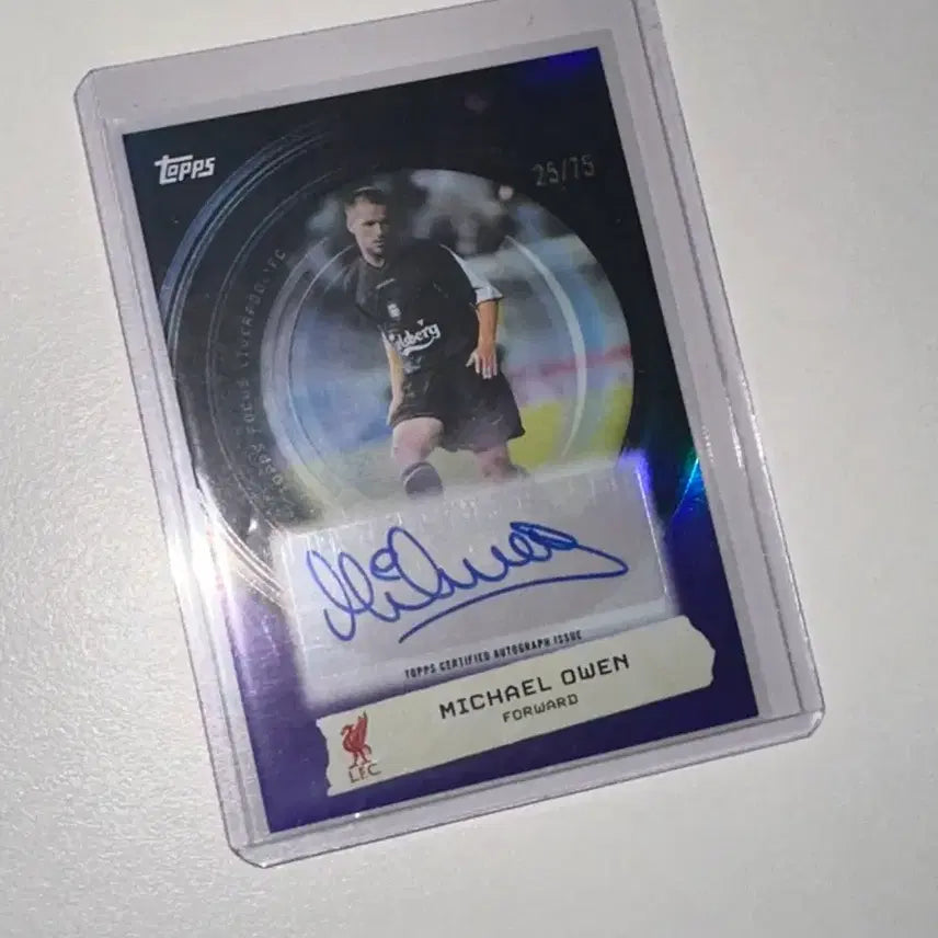 [BUNJANG] Topps Focus Liverpool Michael Owen Autographed Trading Card / 탑스 포커스 리버풀
