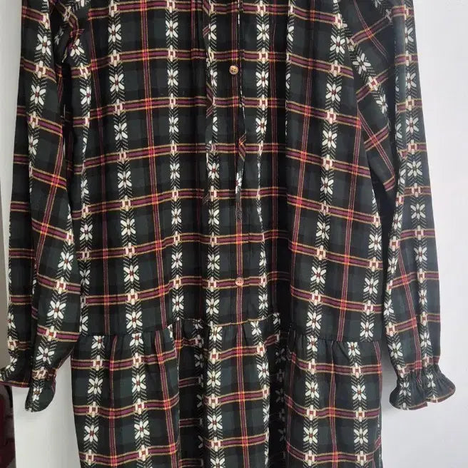 [BUNJANG] Thursday Island Checked Midi Dress / 써스데이 아일랜드 체크 원피스
