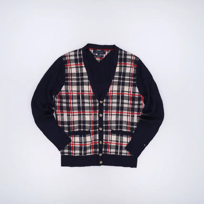 [BUNJANG] Tommy Hilfiger Plaid Cardigan / L 타미힐피거 체크 가디건 0708H2