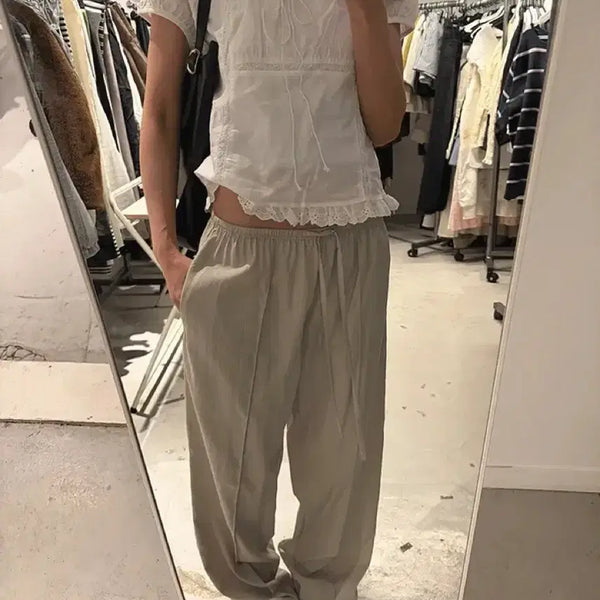 [BUNJANG] Maybe Baby Tivess Pants Mute Beige / 메이비베이비 Tivess Pants 뮤트베이지