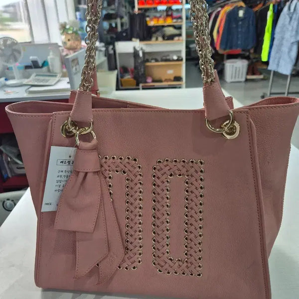 [BUNJANG] Daks Women's Tote Bag Pink / 닥스 여성 토트백 핑크