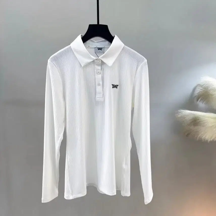 [BUNJANG] Women's Golf Long Sleeve Polo Shirt / 여성 골프 긴팔 카라티