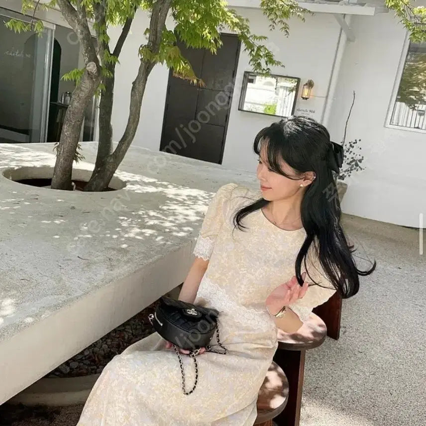 [BUNJANG] Bycini Miyu Lace Long Dress / 바이씨니 미우레이스ops