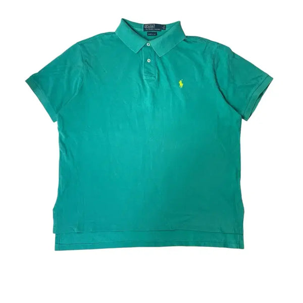 [BUNJANG] Polo Ralph Lauren Green Cotton Short Sleeve Polo Shirt / 폴로 랄프로렌 반팔 카라티 그린