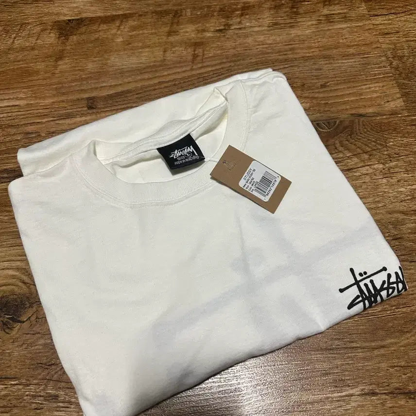 [BUNJANG] Stussy Short Sleeve T-Shirt White L Size / [L] 스투시 반팔티 화이트 새상품