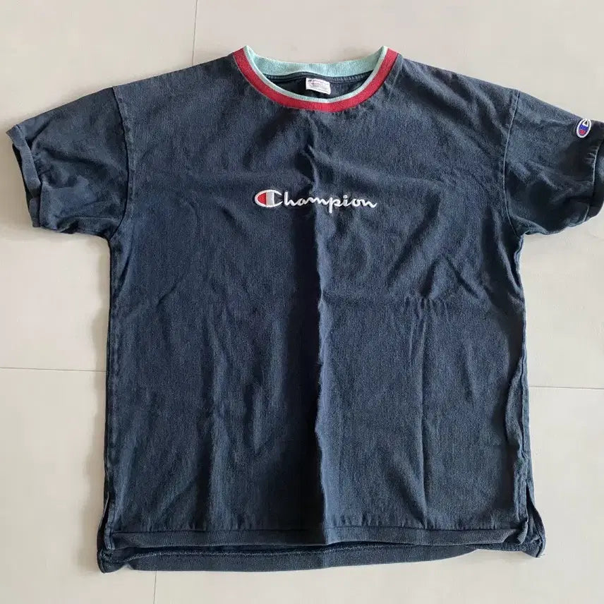 [BUNJANG] Champion Navy Short Sleeve T-Shirt Women's L / 챔피언 네이비 반팔티 여성L(90)사이즈
