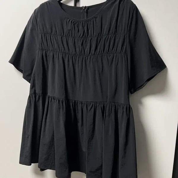[BUNJANG] Pleated Blouse / 바스락 소재 셔링 가득 블라우스