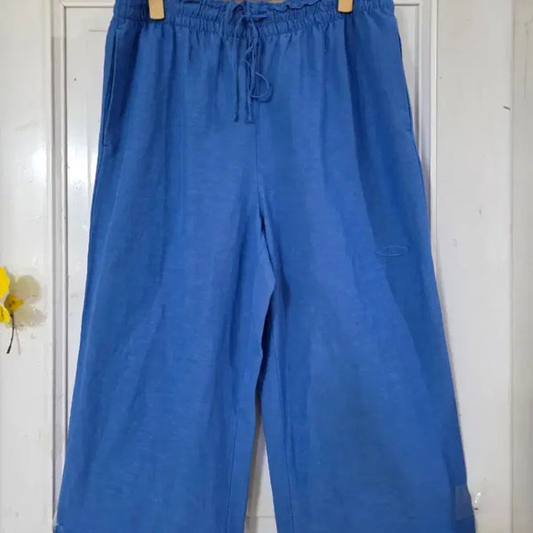 [BUNJANG] H&M Women's Rayon Wide-Leg Banding Pants / 에치엠  여름  고급스런  디자인이쁜  밴딩  와이드 레이온   통바지