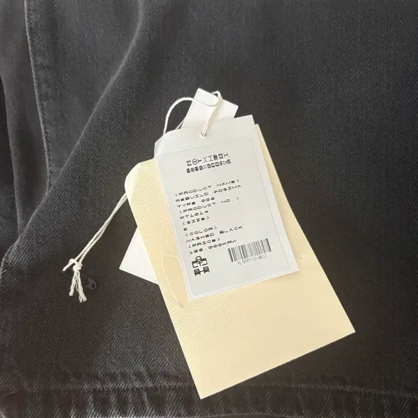[BUNJANG] Polierter Rebuilt Goshima Denim Pants 002 Washed Black / (2) 폴리테루 리빌드 고시마 데님 팬츠 002 워시드 블랙