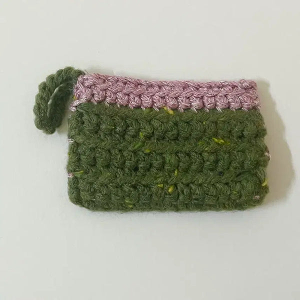 [BUNJANG] Handmade Knit Mini Card Wallet Pouch / [핸드메이드 카드 지갑] 수공예 뜨개질 뜨개 파우치 미니 카드 지갑