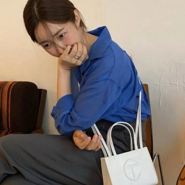 [BUNJANG]  Telfar Tote Bag White / 상태S급 텔파 토트백 화이트 차정원 가방
